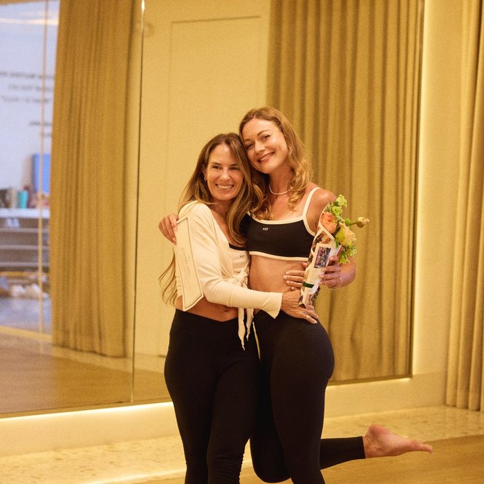 Valeria celebrating with a fellow trainee